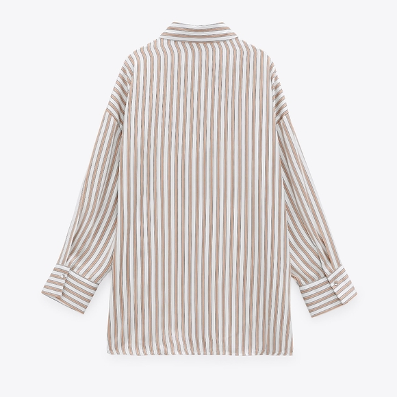 Zara Flowy Lined buttoned shirt - Picture 4 of 4